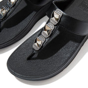 FINO CRYSTAL LOCK TOE-POST SANDALS