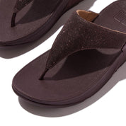 LULU SHIMMERLUX TOE-POST SANDALS