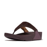 LULU SHIMMERLUX TOE-POST SANDALS
