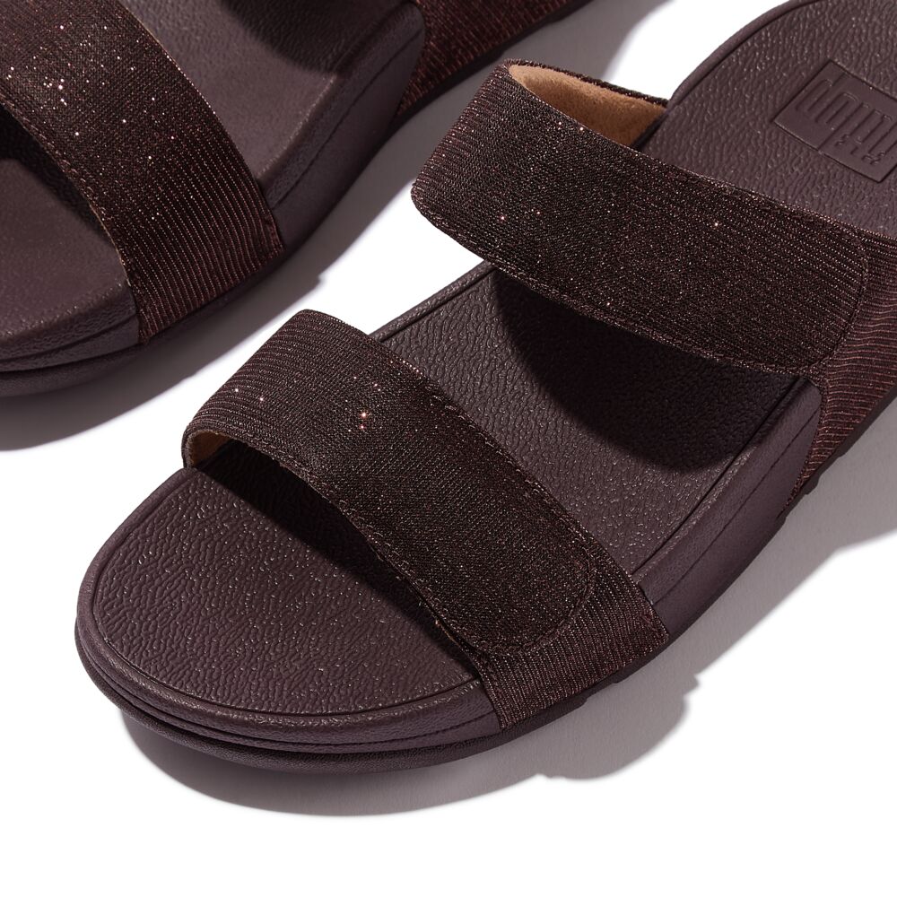 LULU ADJUSTABLE SHIMMERLUX SLIDES