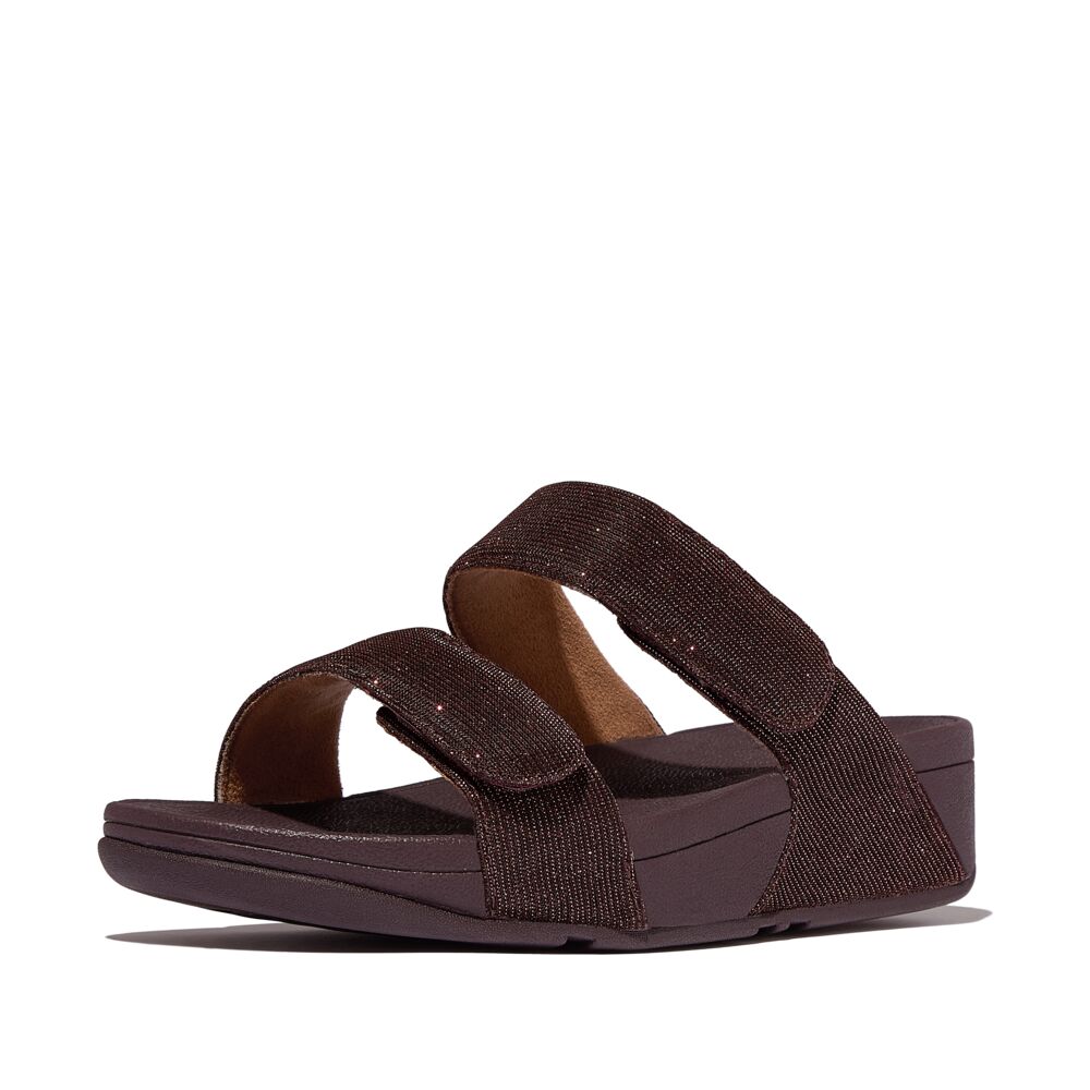 LULU ADJUSTABLE SHIMMERLUX SLIDES