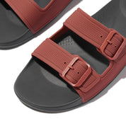 iQUSHION MENS TWO-BAR BUCKLE SLIDES