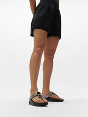 HALO BEAD-CIRCLE METALLIC TOE-POST SANDALS