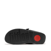 LULU FOLDED-KNOT LEATHER TOE-POST SANDALS