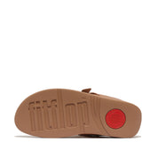 LULU FOLDED-KNOT LEATHER TOE-POST SANDALS