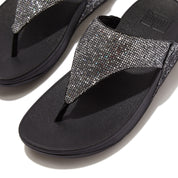 LULU GLITTERBALL TOE-POST SANDALS