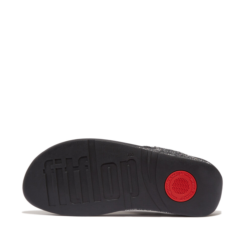 LULU GLITTERBALL TOE-POST SANDALS
