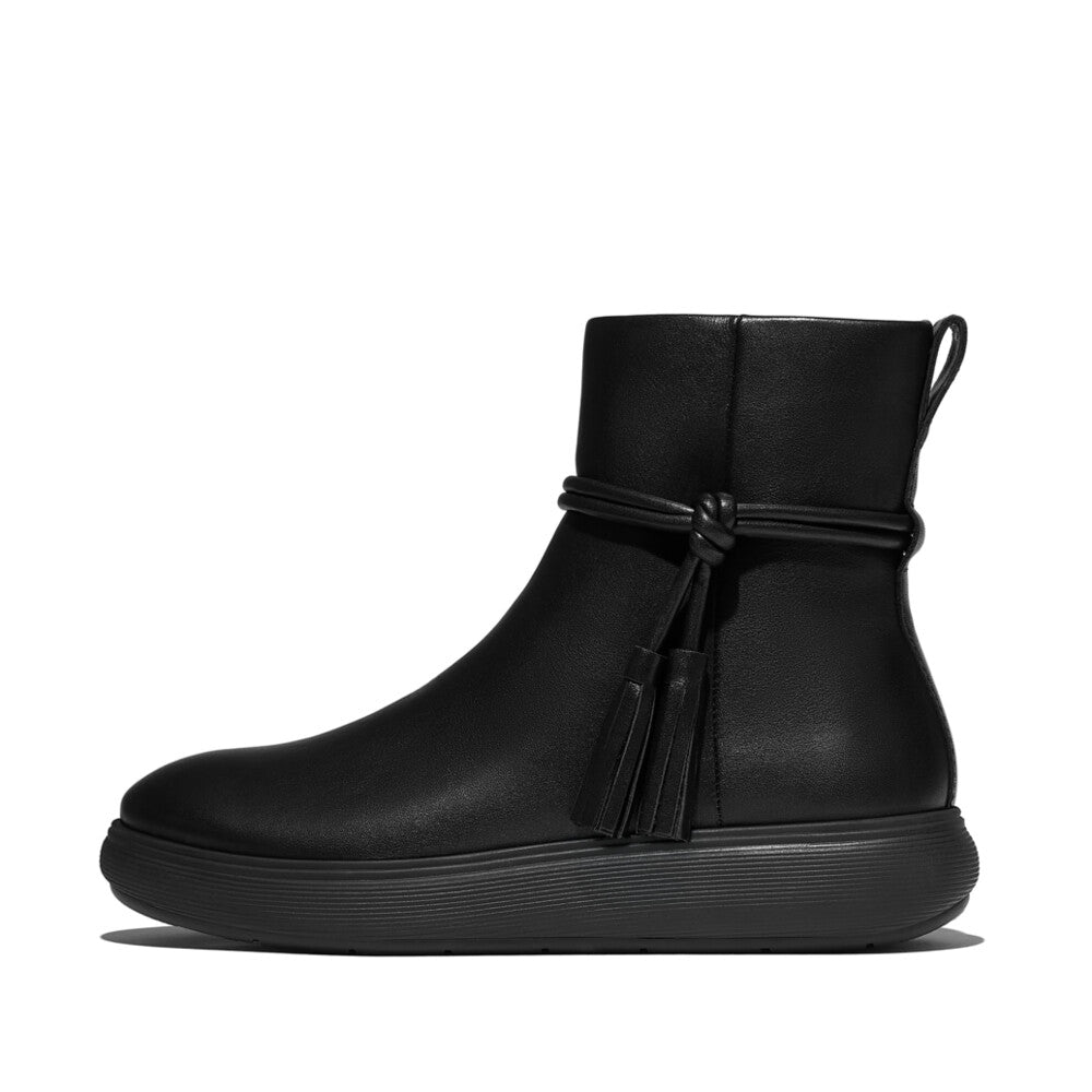 iQ-COMFF TASSEL LEATHER SHORT BOOTS