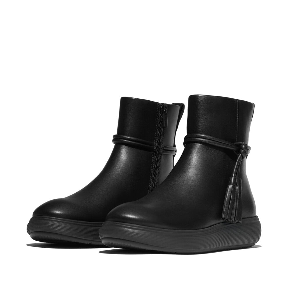 iQ-COMFF TASSEL LEATHER SHORT BOOTS