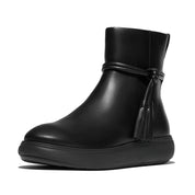 iQ-COMFF TASSEL LEATHER SHORT BOOTS