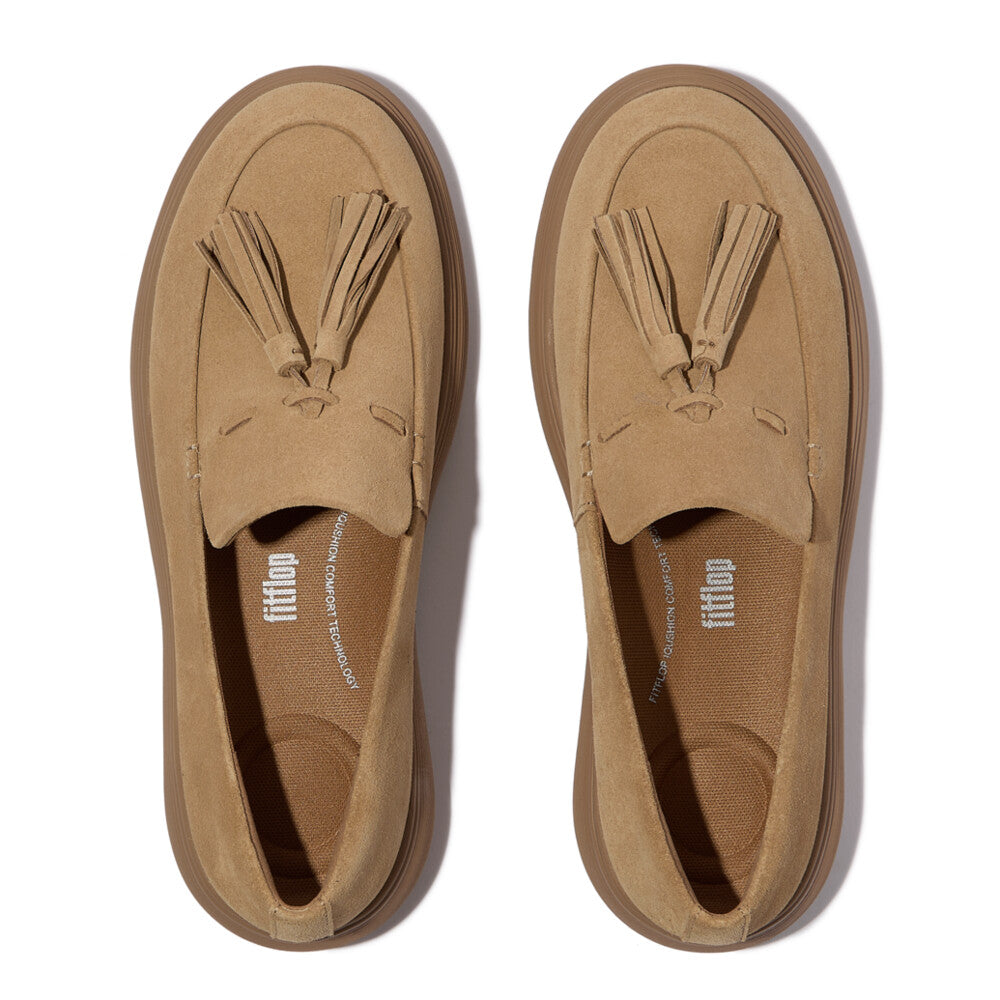 iQ-COMFF TASSEL SUEDE LOAFERS