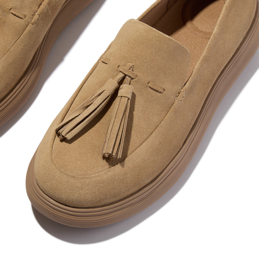 iQ-COMFF TASSEL SUEDE LOAFERS