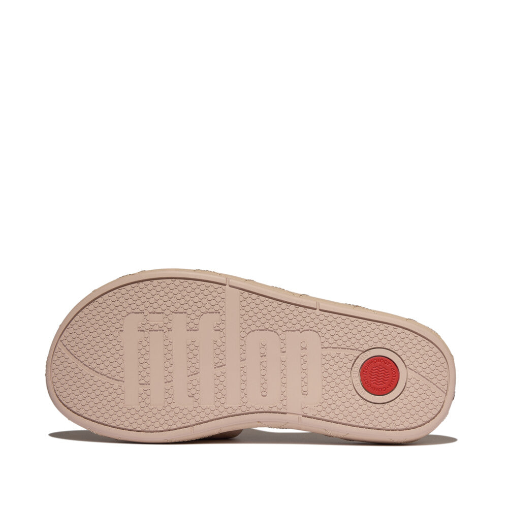 IQUSHION D-LUXE PADDED QUILTED-LEATHER SLIDES