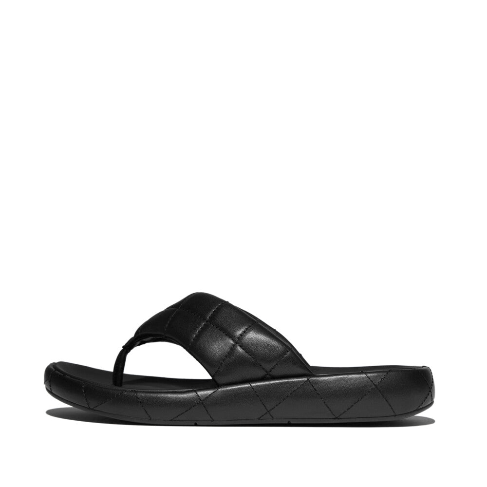 IQUSHION D-LUXE PADDED QUILTED-LEATHER T/P SANDALS
