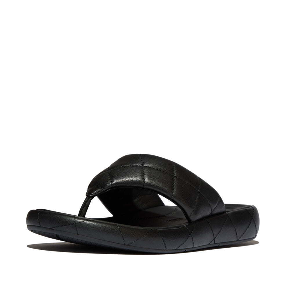 IQUSHION D-LUXE PADDED QUILTED-LEATHER T/P SANDALS