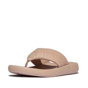 IQUSHION D-LUXE PADDED QUILTED-LEATHER T/P SANDALS
