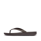 iQUSHION MENS ERGONOMIC FLIP-FLOPS -CHOCOLATE BROWN