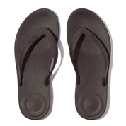 iQUSHION MENS ERGONOMIC FLIP-FLOPS -CHOCOLATE BROWN