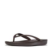 iQUSHION MENS ERGONOMIC FLIP-FLOPS -CHOCOLATE BROWN