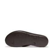 iQUSHION MENS ERGONOMIC FLIP-FLOPS -CHOCOLATE BROWN