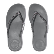 iQUSHION MULTI-CRYSTAL ERGONOMIC FLIP-FLOPS -GREY (JC8-049)