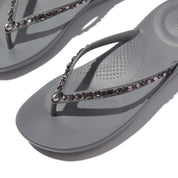 iQUSHION MULTI-CRYSTAL ERGONOMIC FLIP-FLOPS -GREY (JC8-049)
