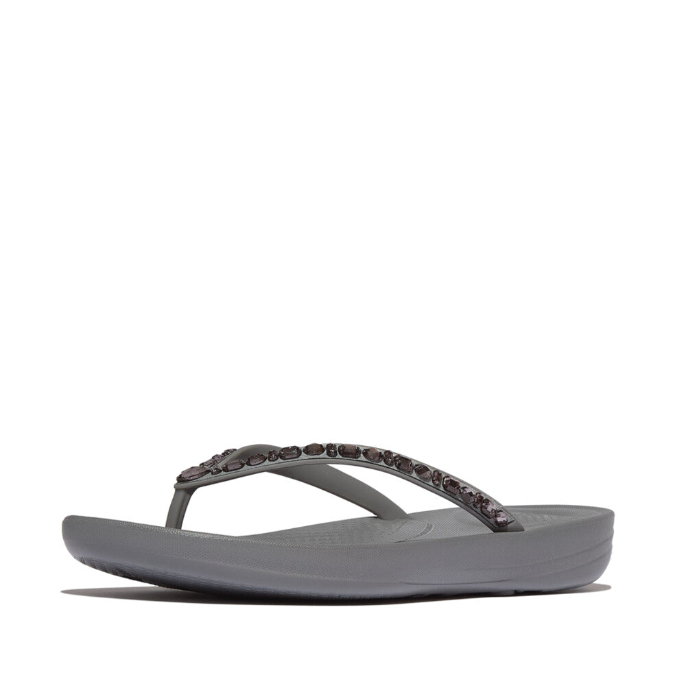 iQUSHION MULTI-CRYSTAL ERGONOMIC FLIP-FLOPS -GREY (JC8-049)
