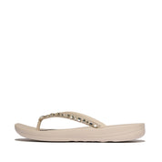 iQUSHION MULTI-CRYSTAL ERGONOMIC FLIP-FLOPS -STONE BEIGE (JC8-A20)