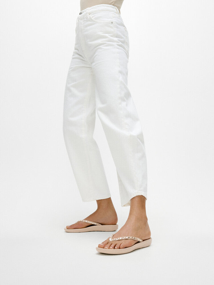 iQUSHION MULTI-CRYSTAL ERGONOMIC FLIP-FLOPS -STONE BEIGE (JC8-A20)