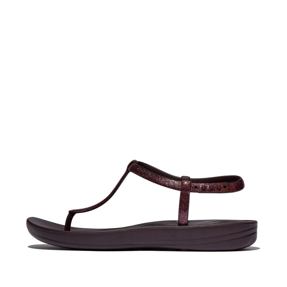 IQUSHION SPLASH GLITTER T-BAR SANDALS