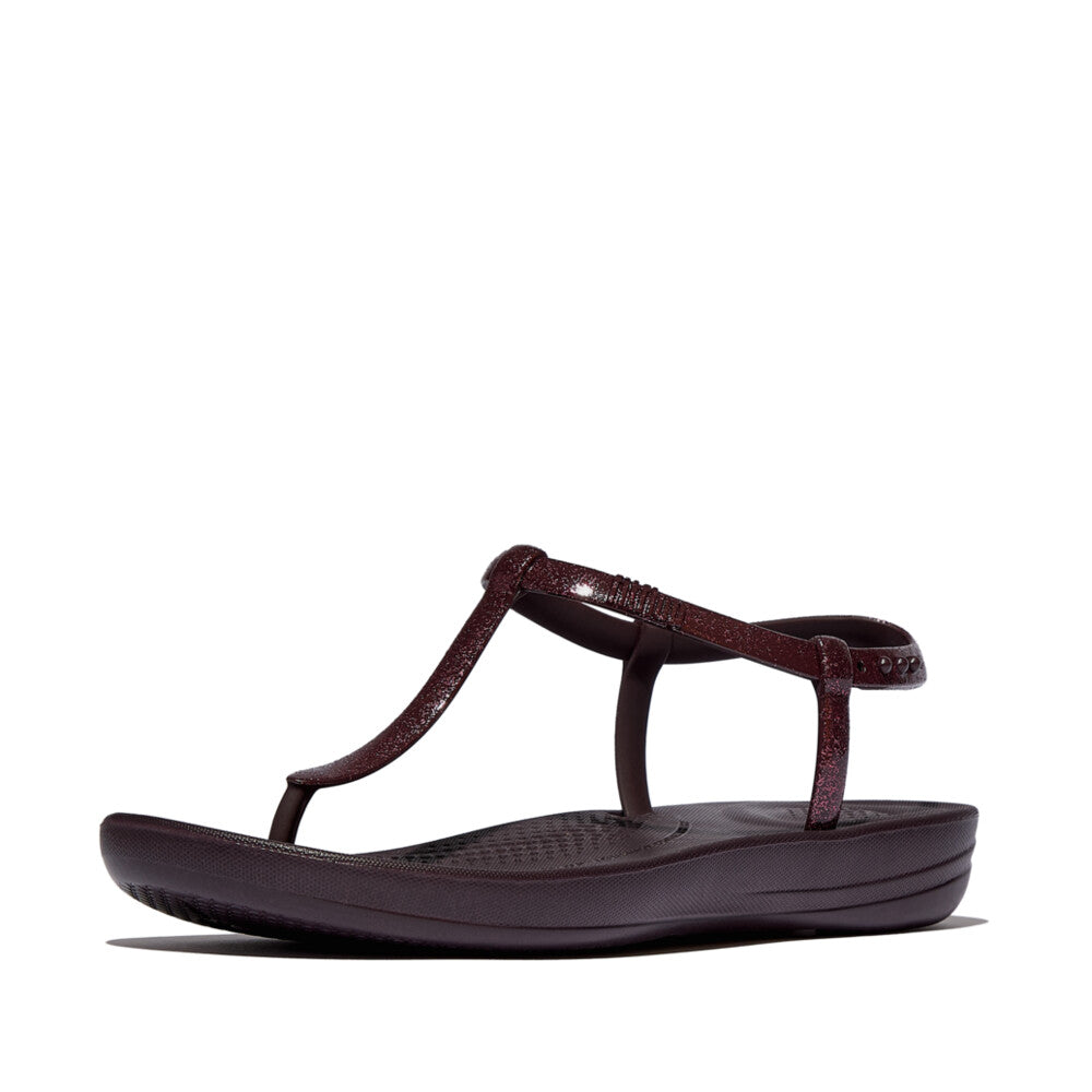 IQUSHION SPLASH GLITTER T-BAR SANDALS