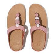 FINO MULTI-STONE LEATHER TOE-POST SANDALS