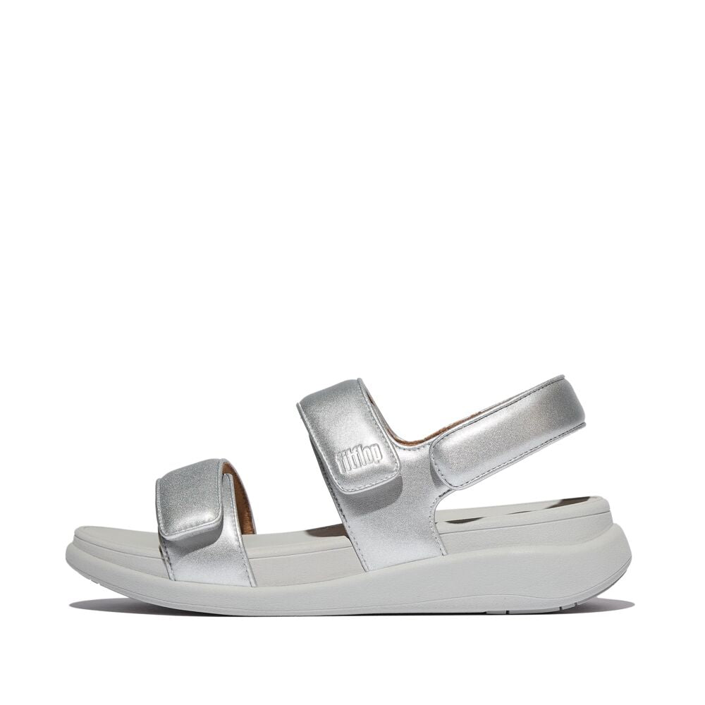 F-MODE GO ADJUSTABLE FLATFORM BACK-STRAP SANDALS