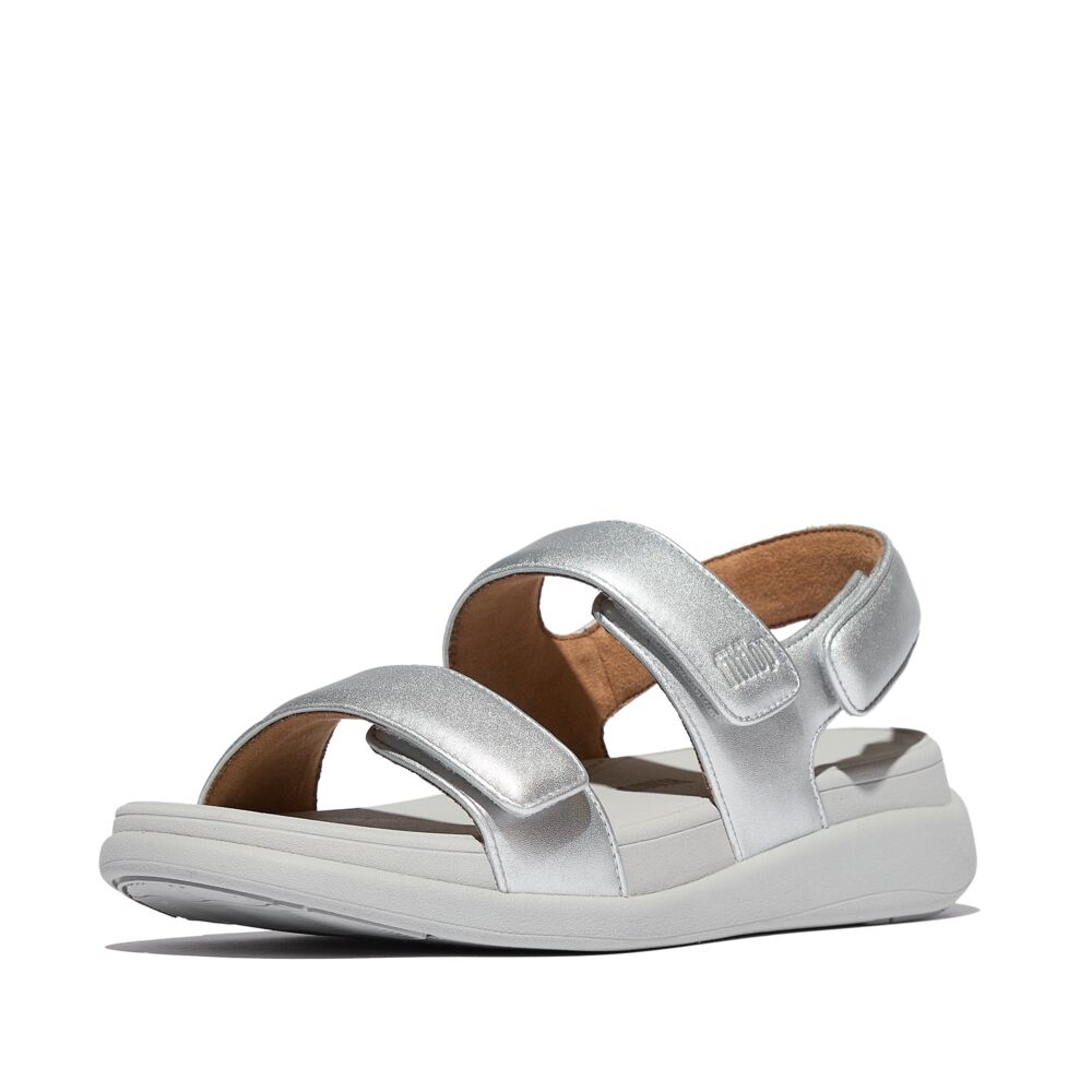 F-MODE GO ADJUSTABLE FLATFORM BACK-STRAP SANDALS