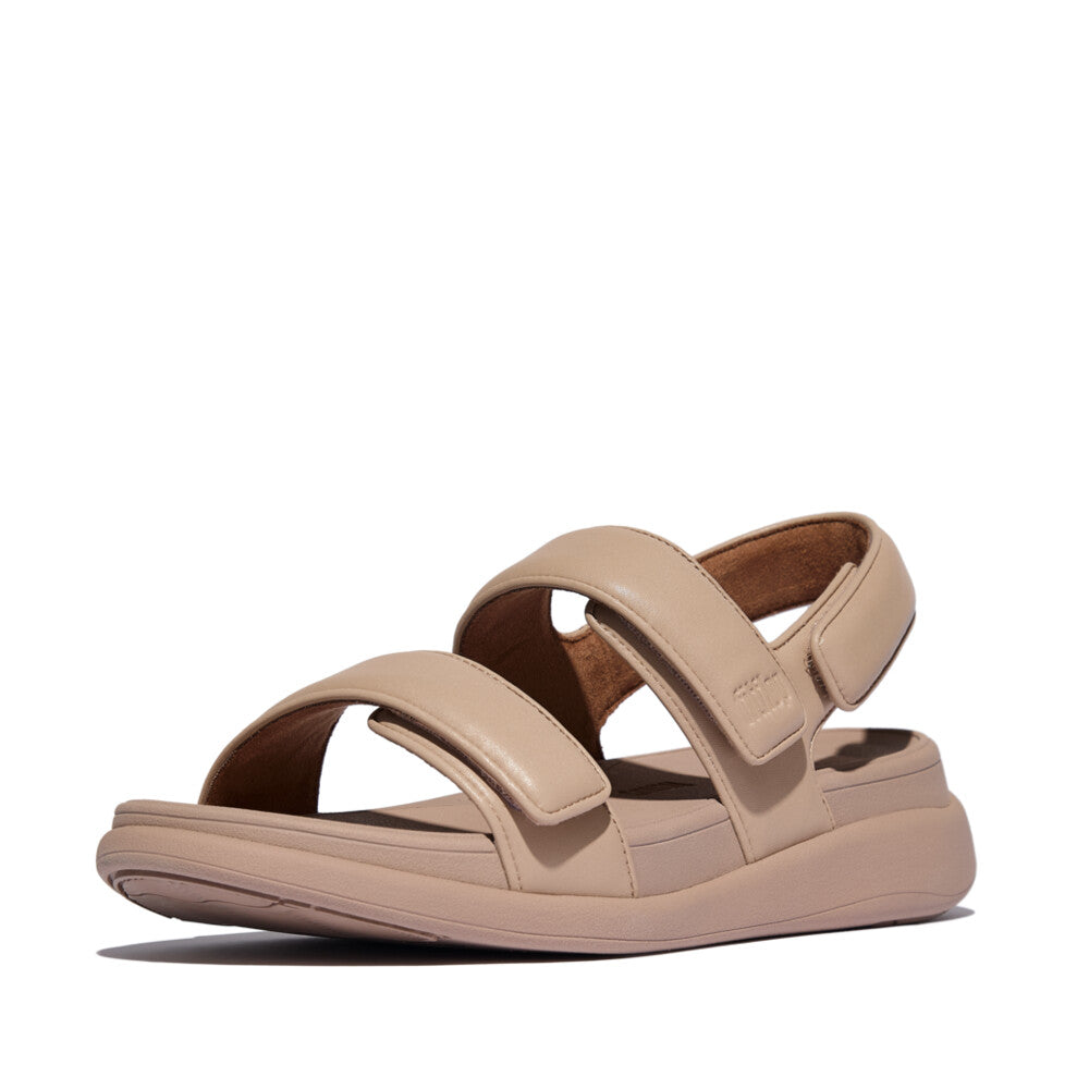 F-MODE GO ADJUSTABLE FLATFORM BACK-STRAP SANDALS