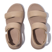 F-MODE GO ADJUSTABLE FLATFORM BACK-STRAP SANDALS