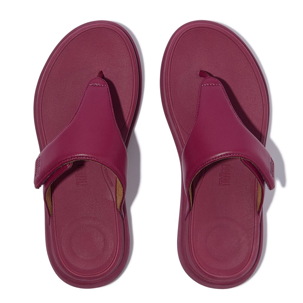 F-MODE GO ADJUSTABLE FLATFORM TOE-POST SANDALS