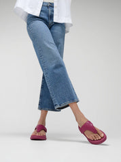 F-MODE GO ADJUSTABLE FLATFORM TOE-POST SANDALS