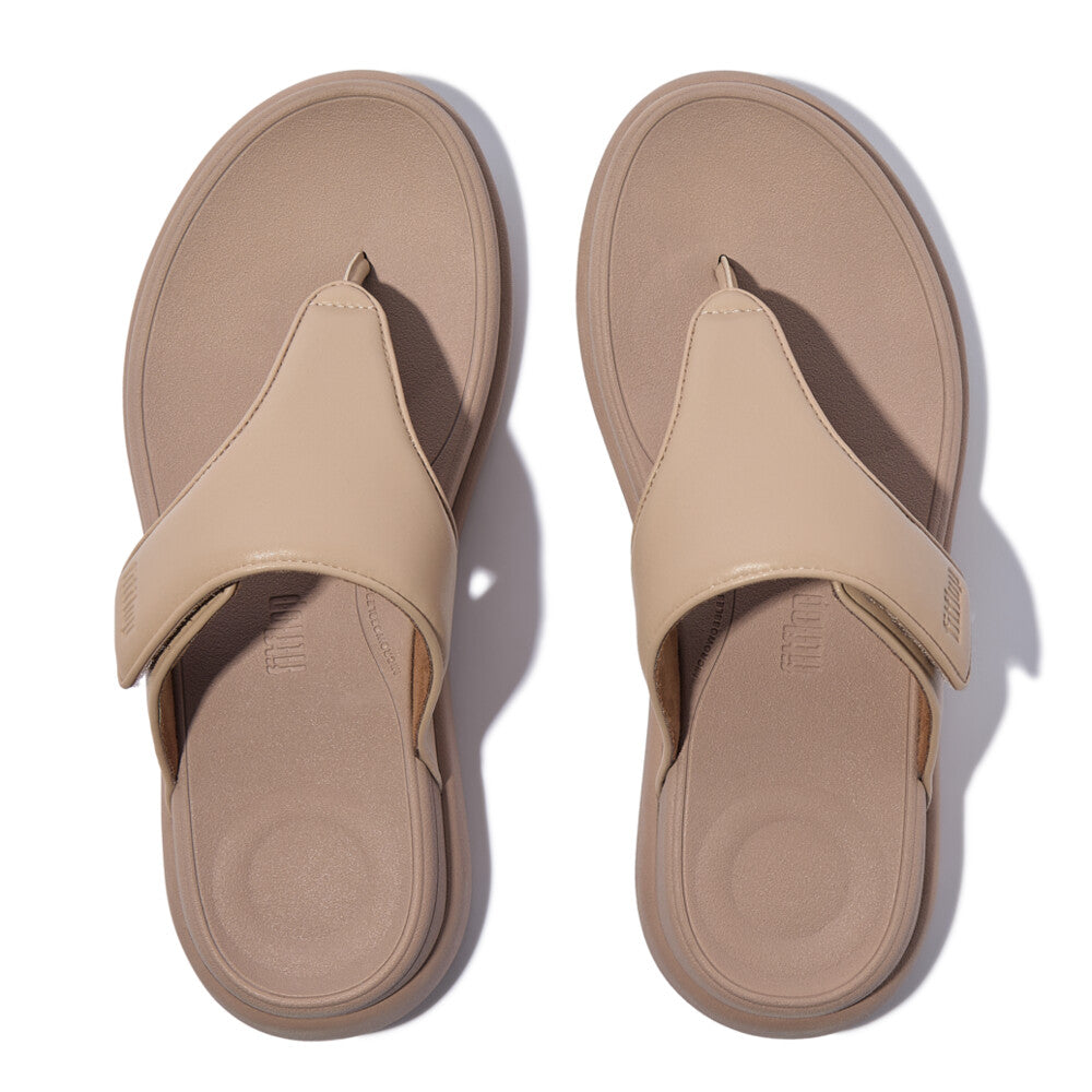 F-MODE GO ADJUSTABLE FLATFORM TOE-POST SANDALS