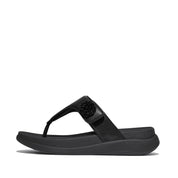 F-MODE GO BEADIE-BUTTON ADJ. FLATFORM T/P SANDALS
