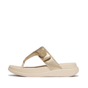 F-MODE GO BEADIE-BUTTON ADJ. FLATFORM T/P SANDALS