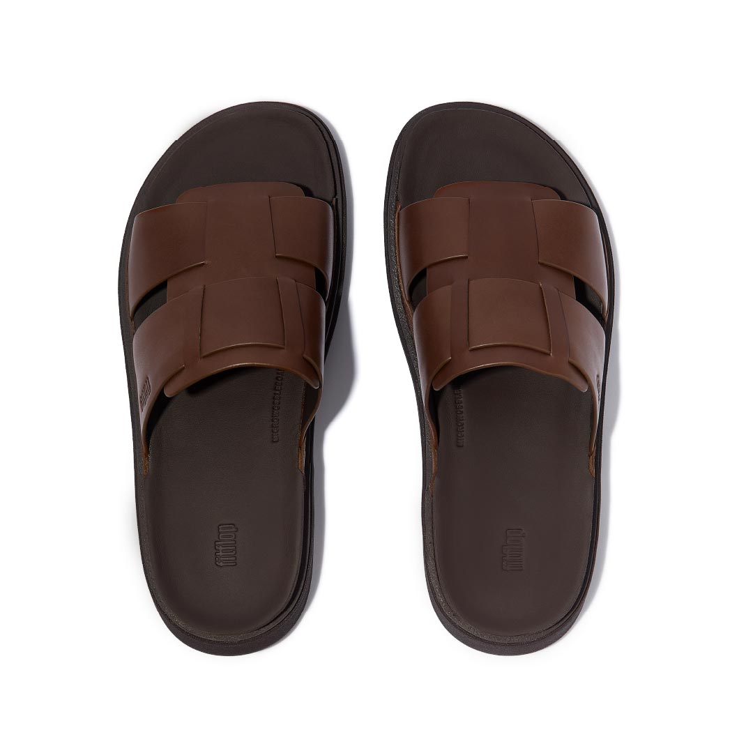 GEN-FF MENS LEATHER FISHMERMAN SLIDES