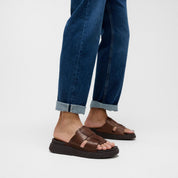 GEN-FF MENS LEATHER FISHMERMAN SLIDES