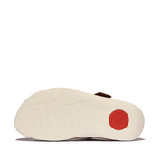 GOGH MOC MENS BUCKLE TUMBLED-LEATHER SLIDES
