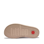 IQUSHION D-LUXE PADDED LEATHER CROSS SLIDES