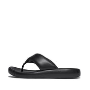 IQUSHION D-LUXE PADDED LEATHER TOE-POST SANDALS