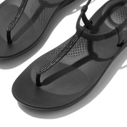 iQUSHION SPLASH SPARKLE T-BAR SANDALS