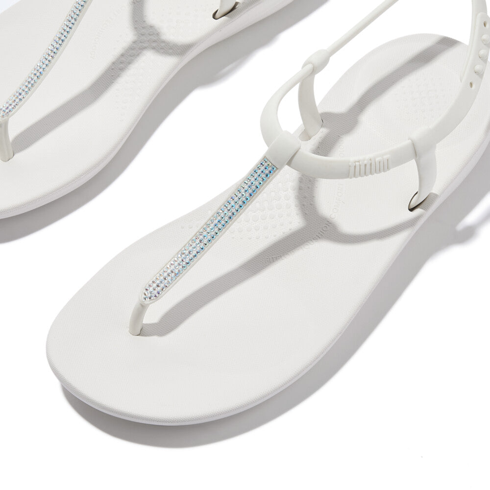 iQUSHION SPLASH SPARKLE T-BAR SANDALS