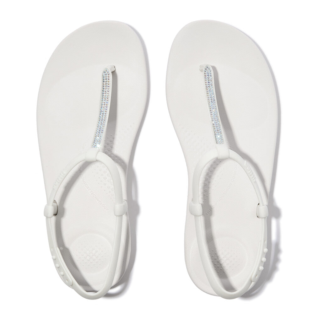 iQUSHION SPLASH SPARKLE T-BAR SANDALS
