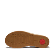 PLATFFORMS ESPADRILLE METALLIC-LEATHER FISHERMAN WEDGE SANDALS